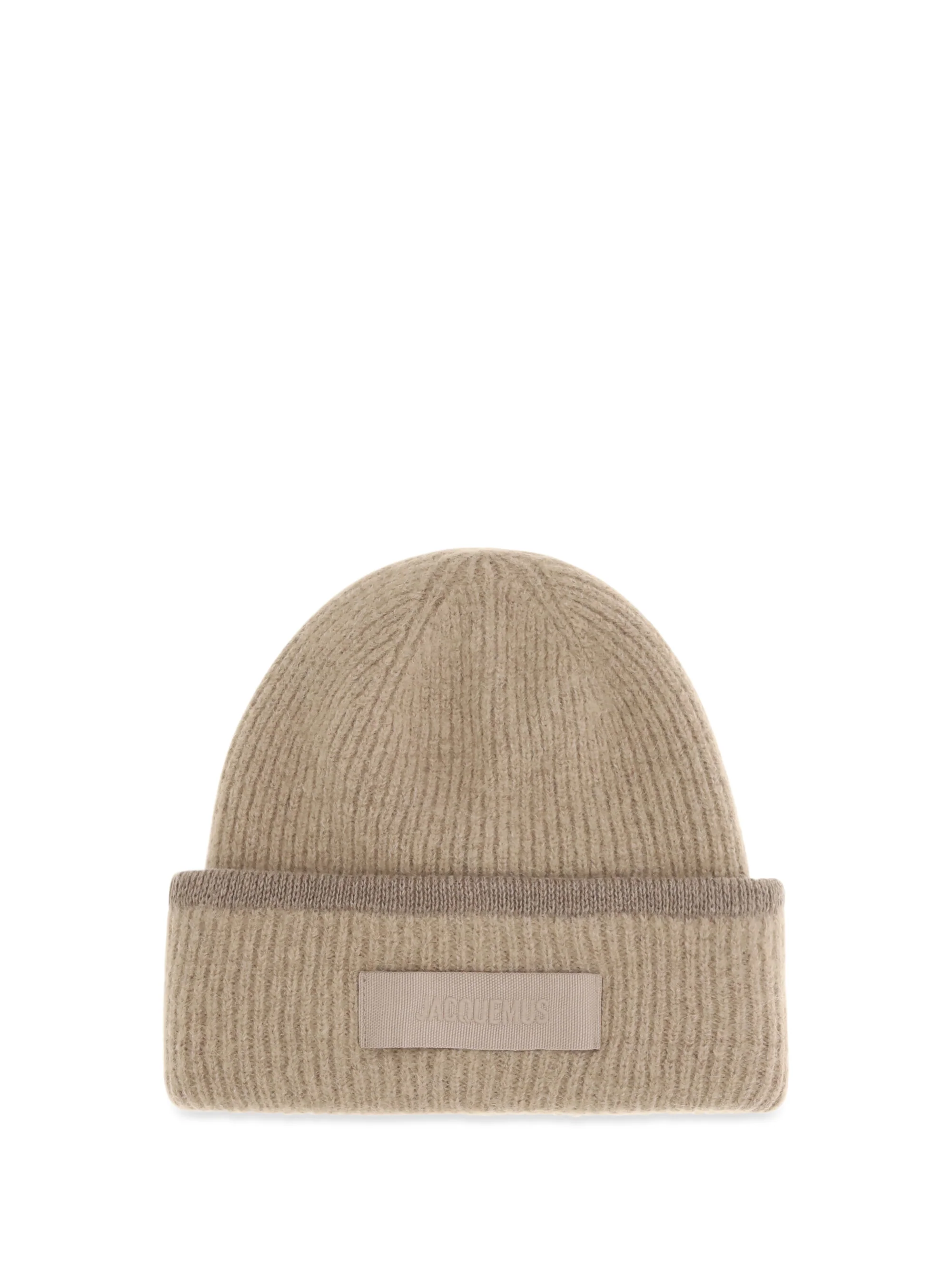 JACQUEMUS OS gros grain ribbed beanie 