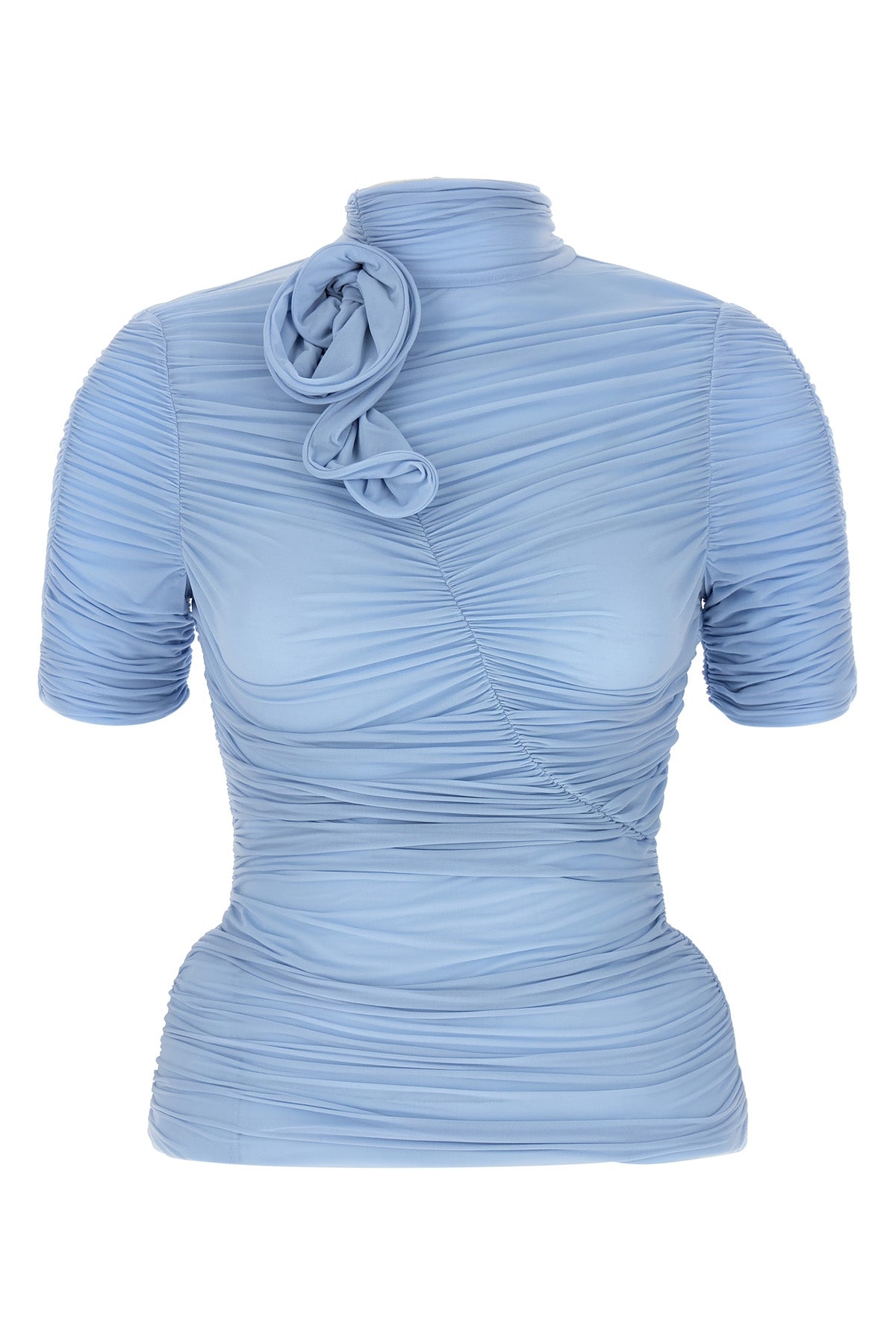 06 stretch cupro blend top