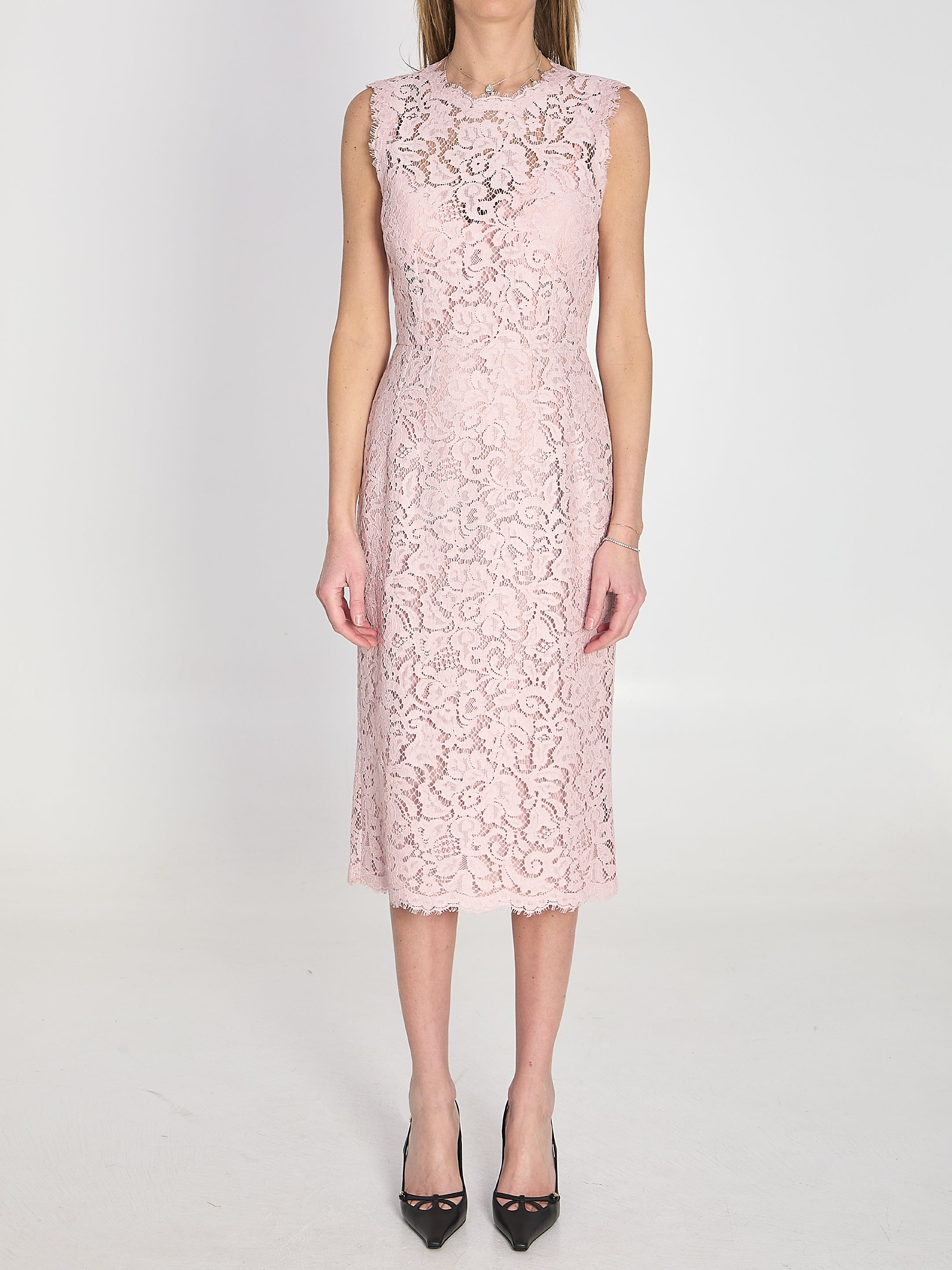 DOLCEamp;GABBANA 40 lace midi dress