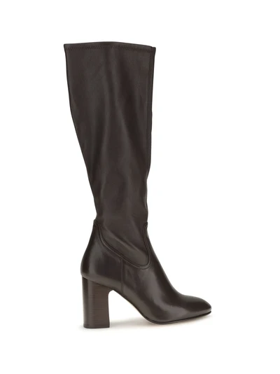 mulberry stretch leather boots
