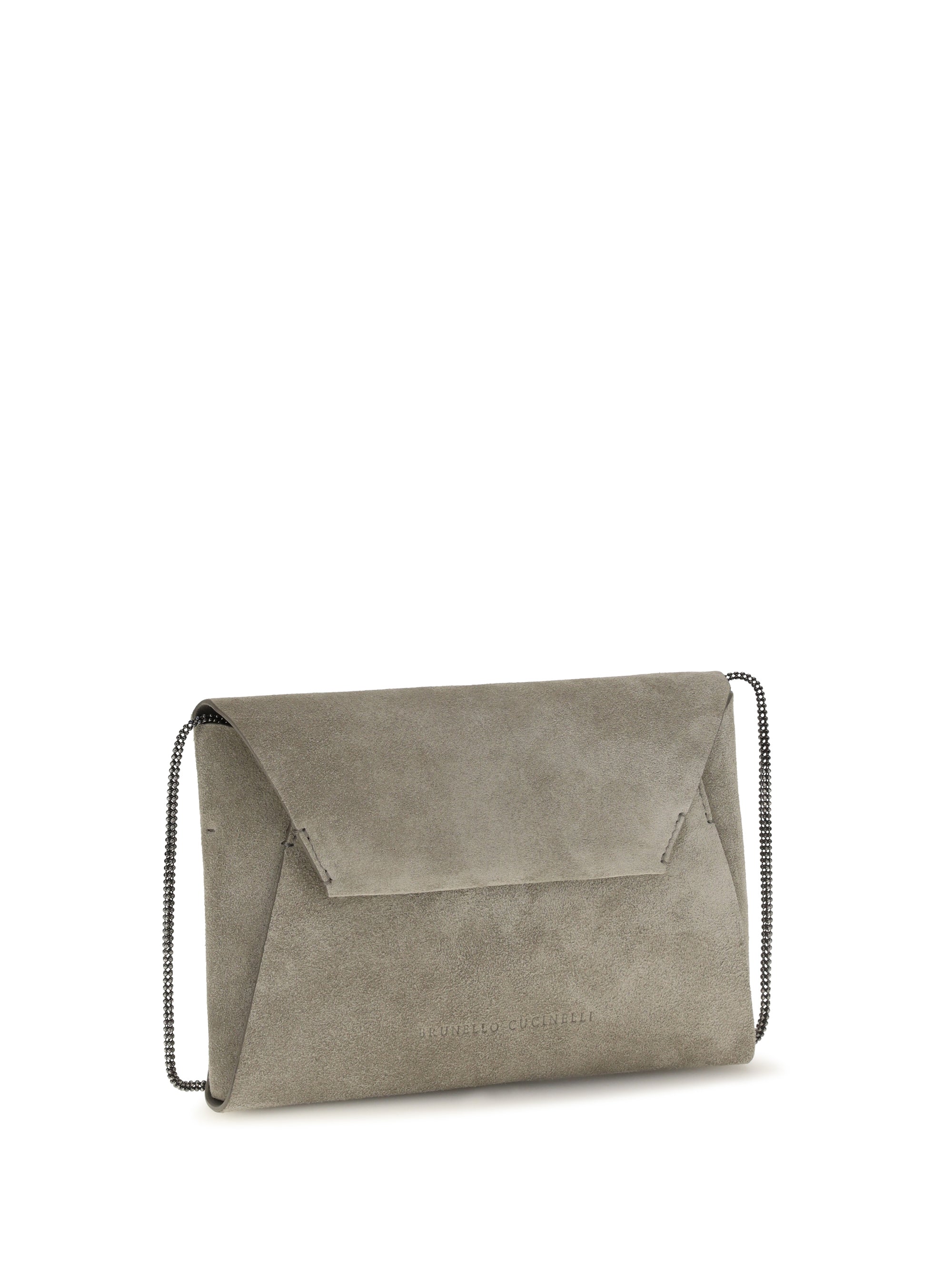 BRUNELLO CUCINELLI OS bc duo suede clutch bag
