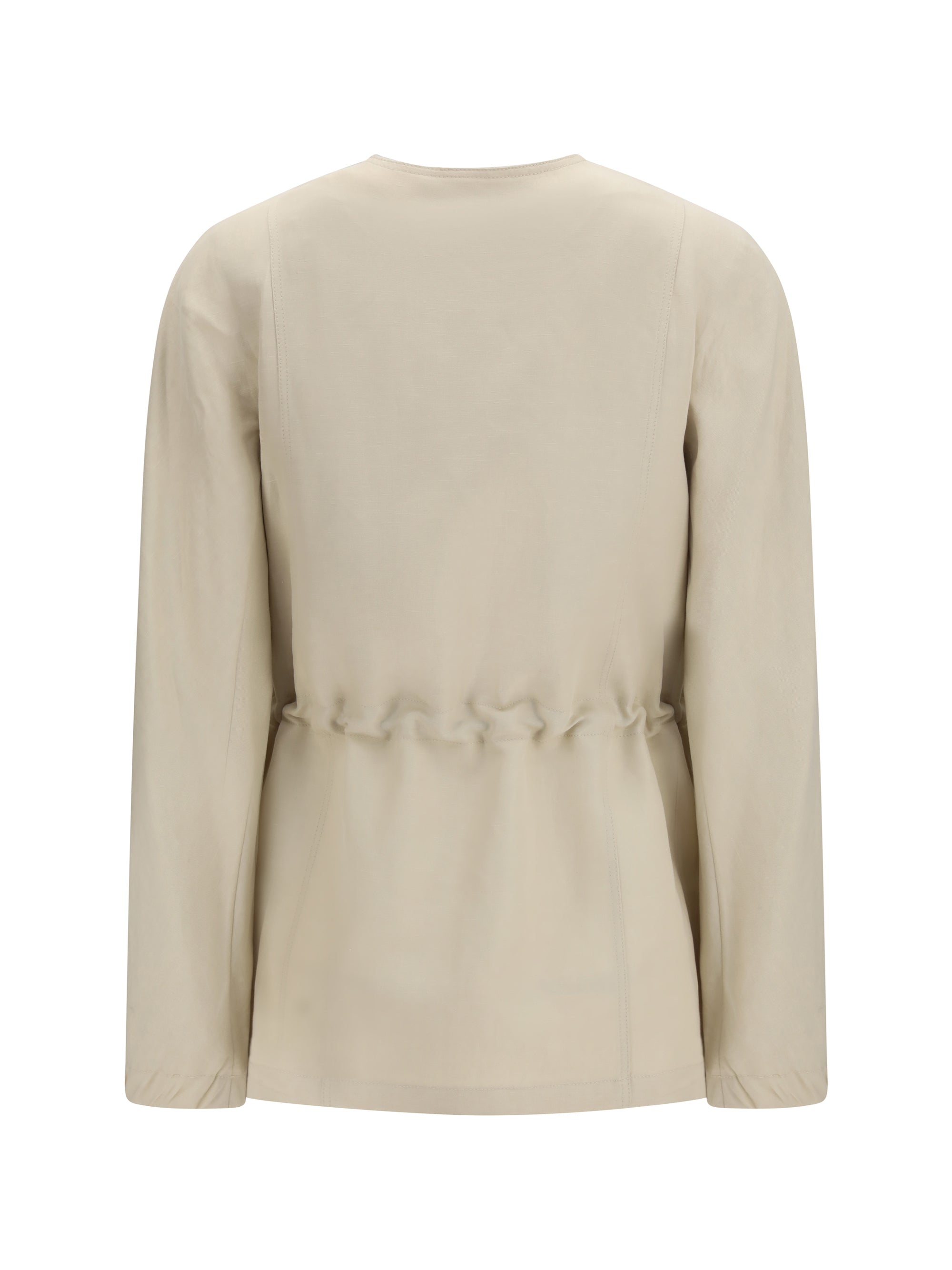 MAX MARA 46 carezza jacket in linen and silk blend