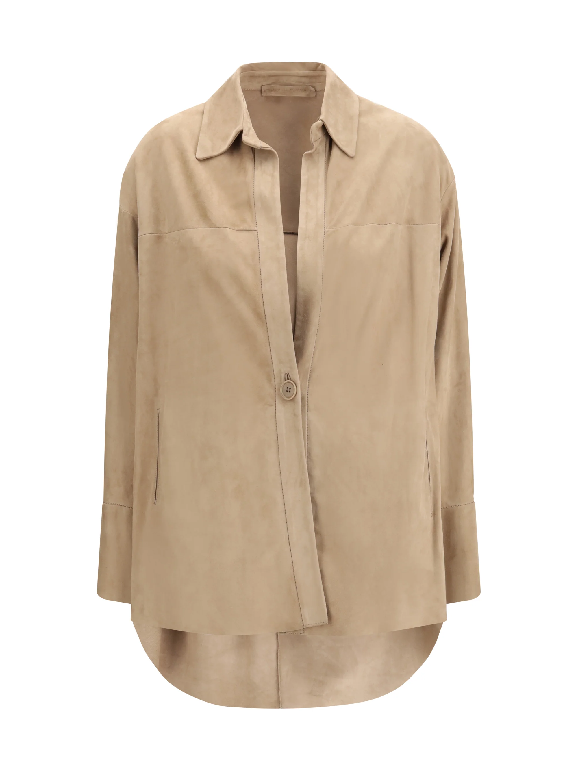 SALVATORE SANTORO 40 suede shirt 