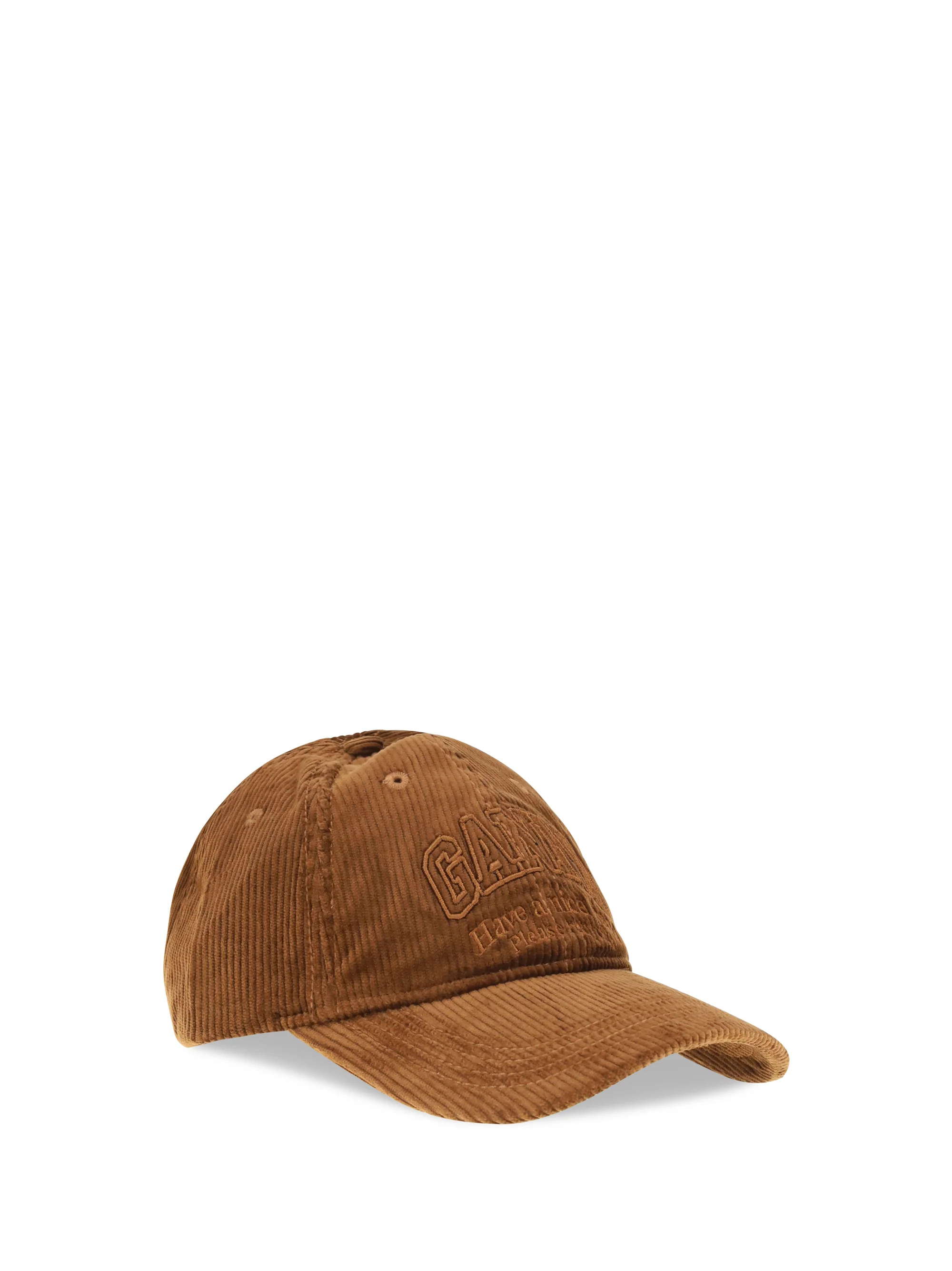 GANNI OS corduroy cap