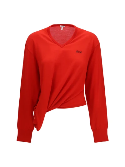 wool sweater with logo