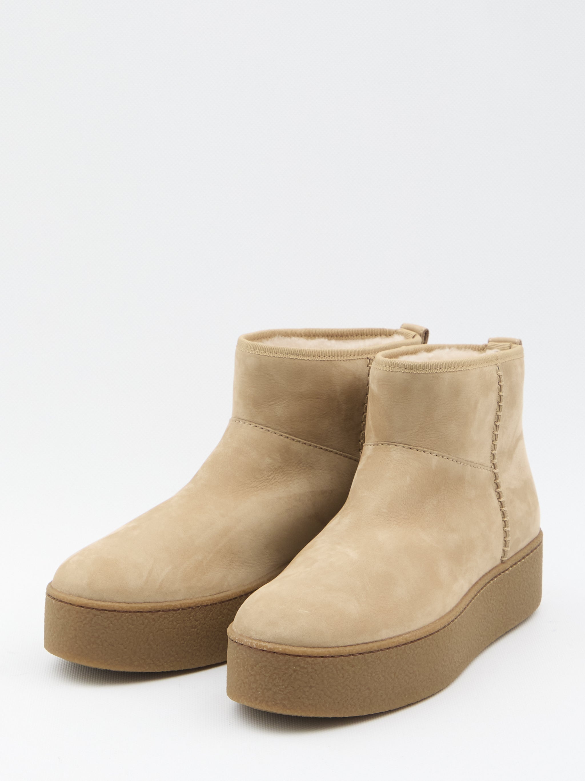 shearling ankle boots