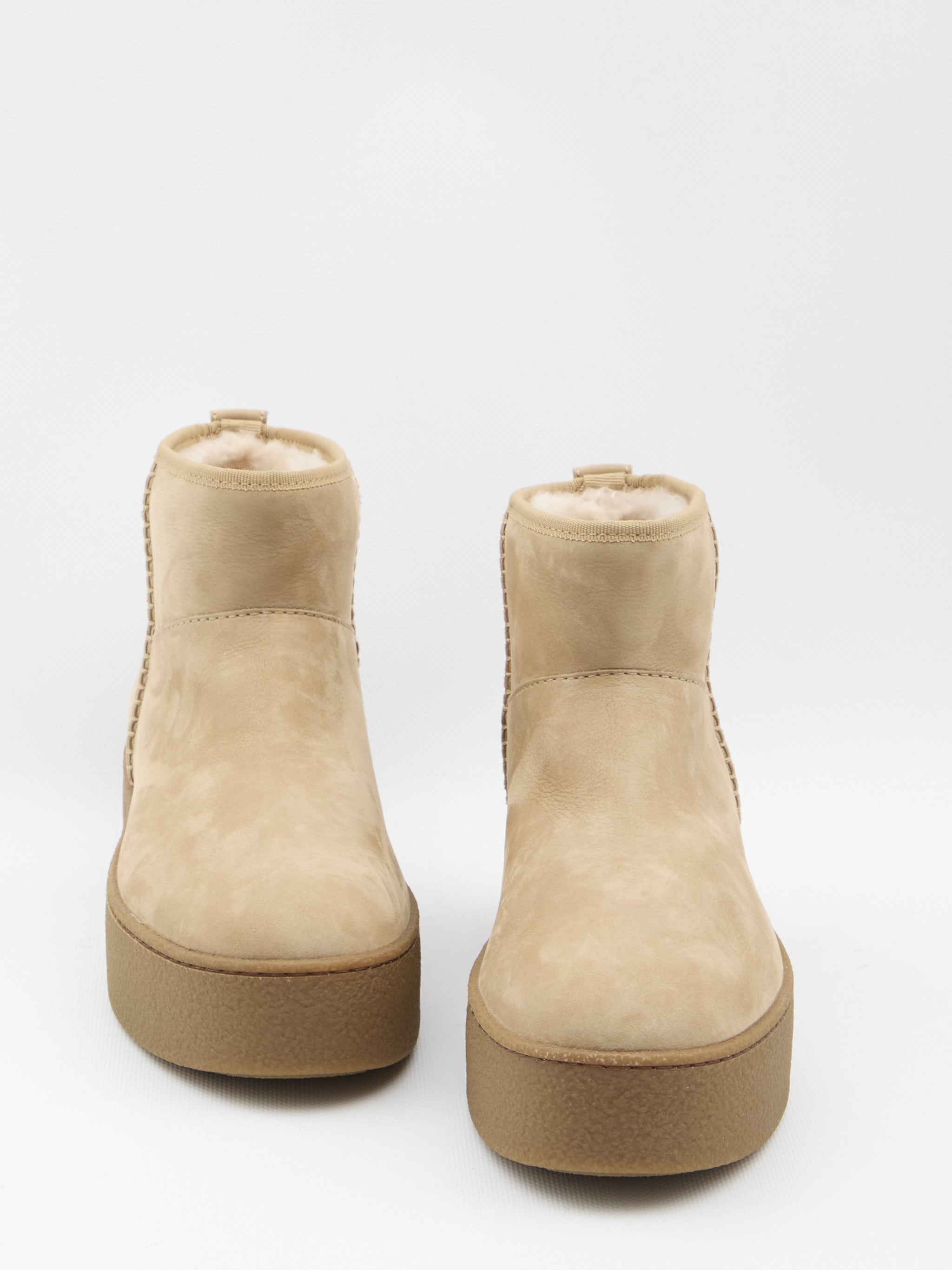 shearling ankle boots