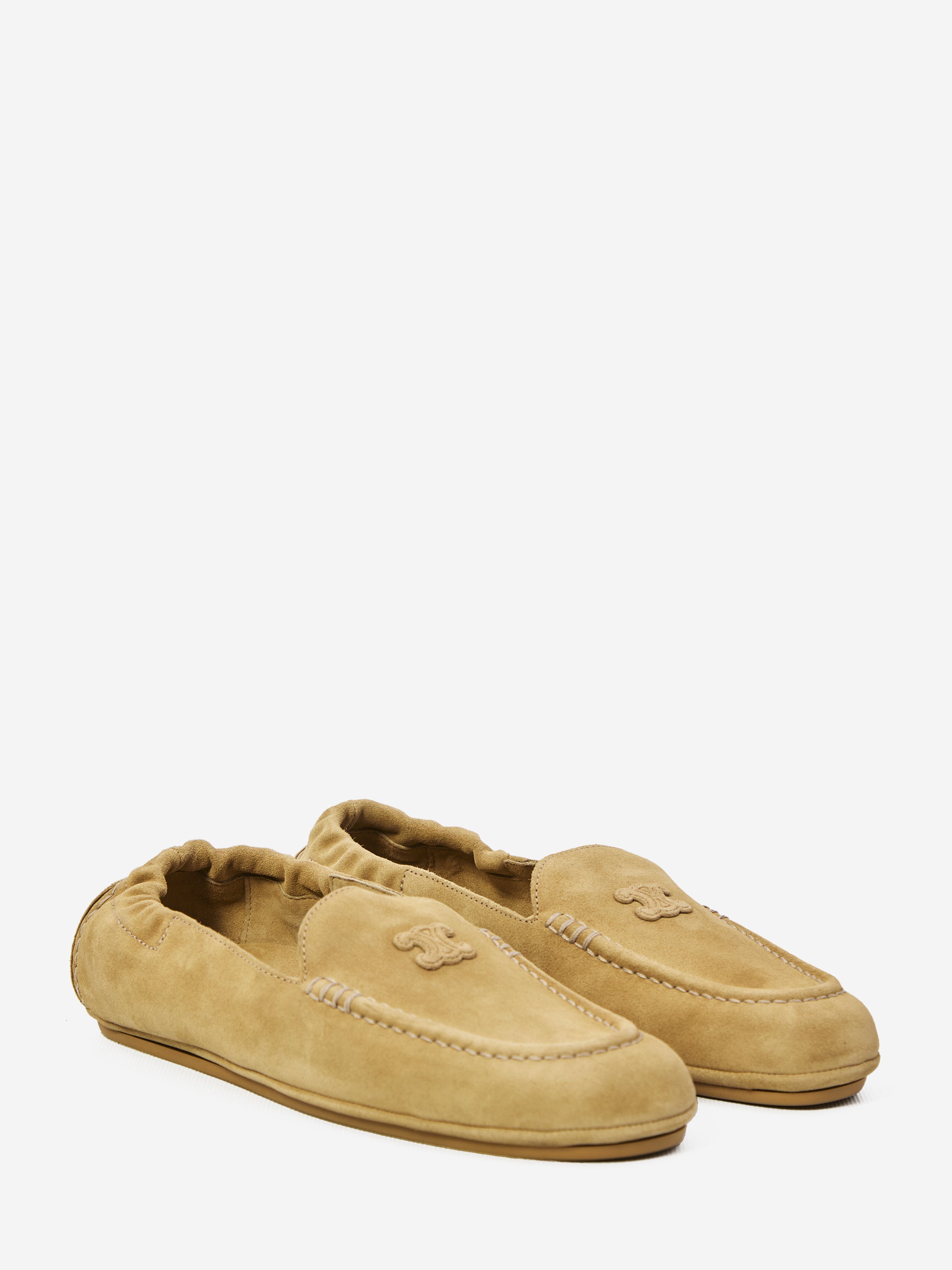 CELINE 36½ triomphe loafer with elastic insert