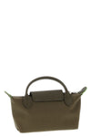 le pliage green foldable nylon canvas clutch bag