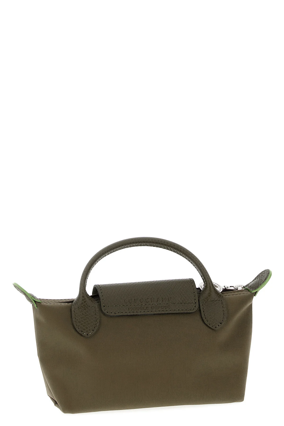 le pliage green foldable nylon canvas clutch bag