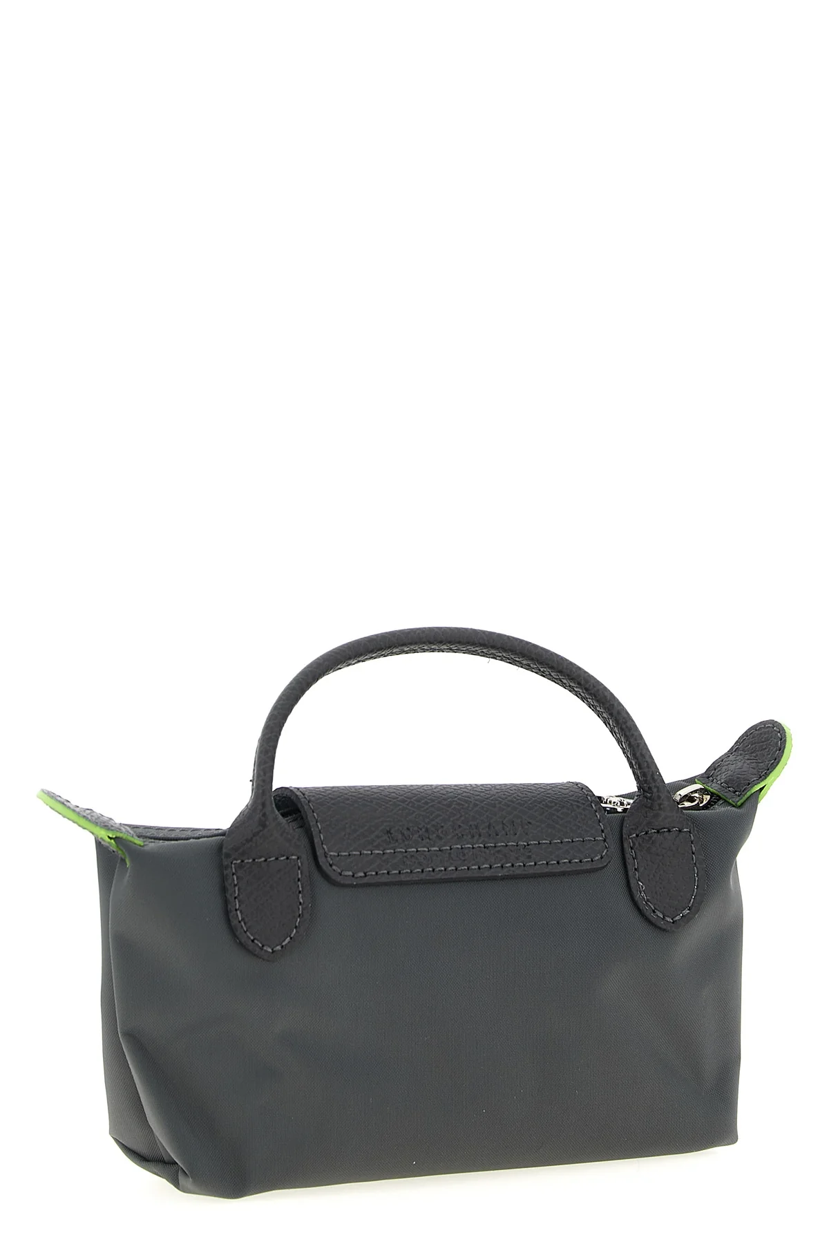 le pliage green clutch bag in foldable nylon canvas