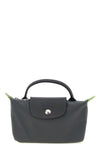 le pliage green clutch bag in foldable nylon canvas