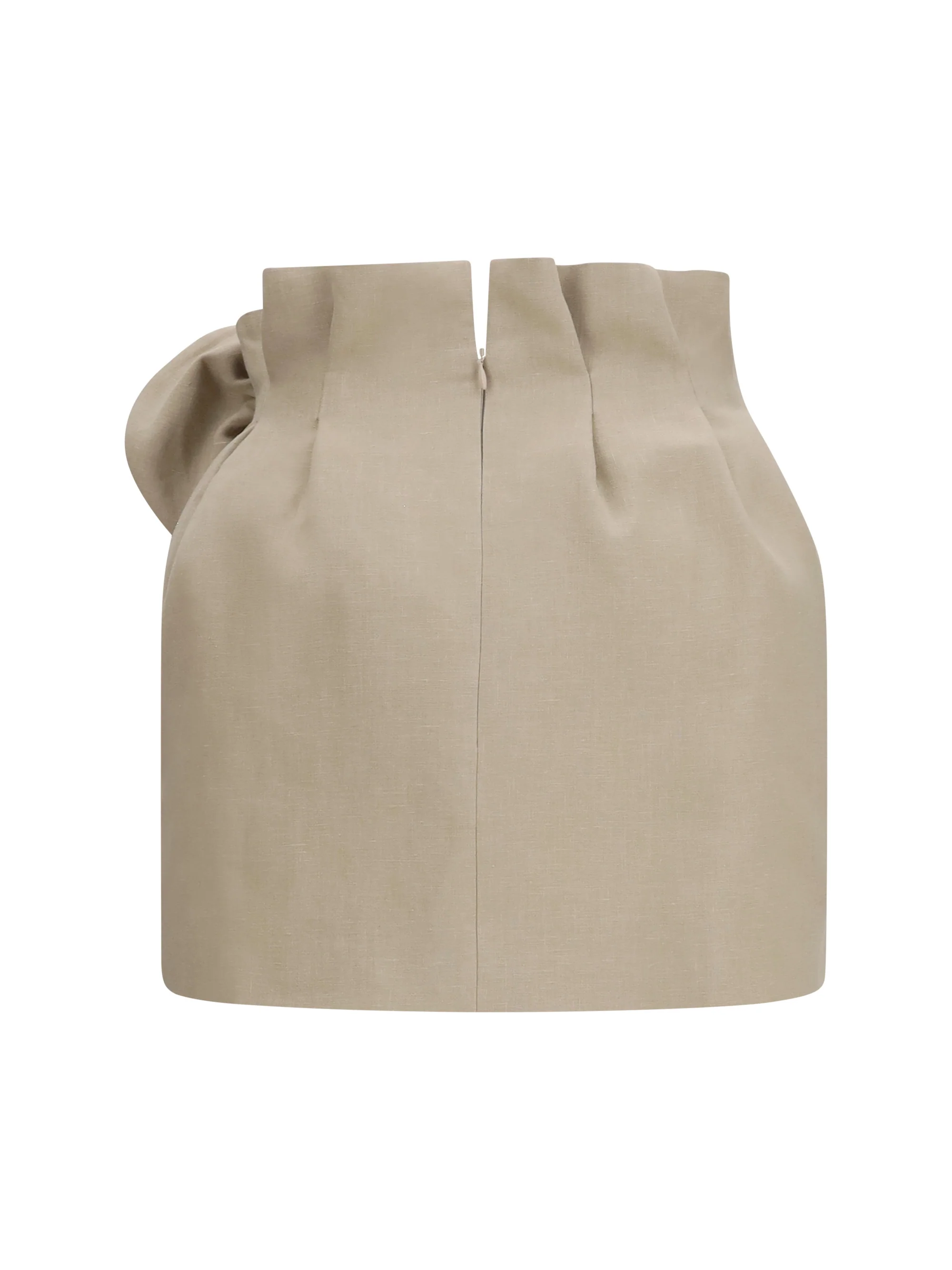MAGDA BUTRYM 38 linen mini skirt