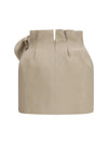 linen mini skirt