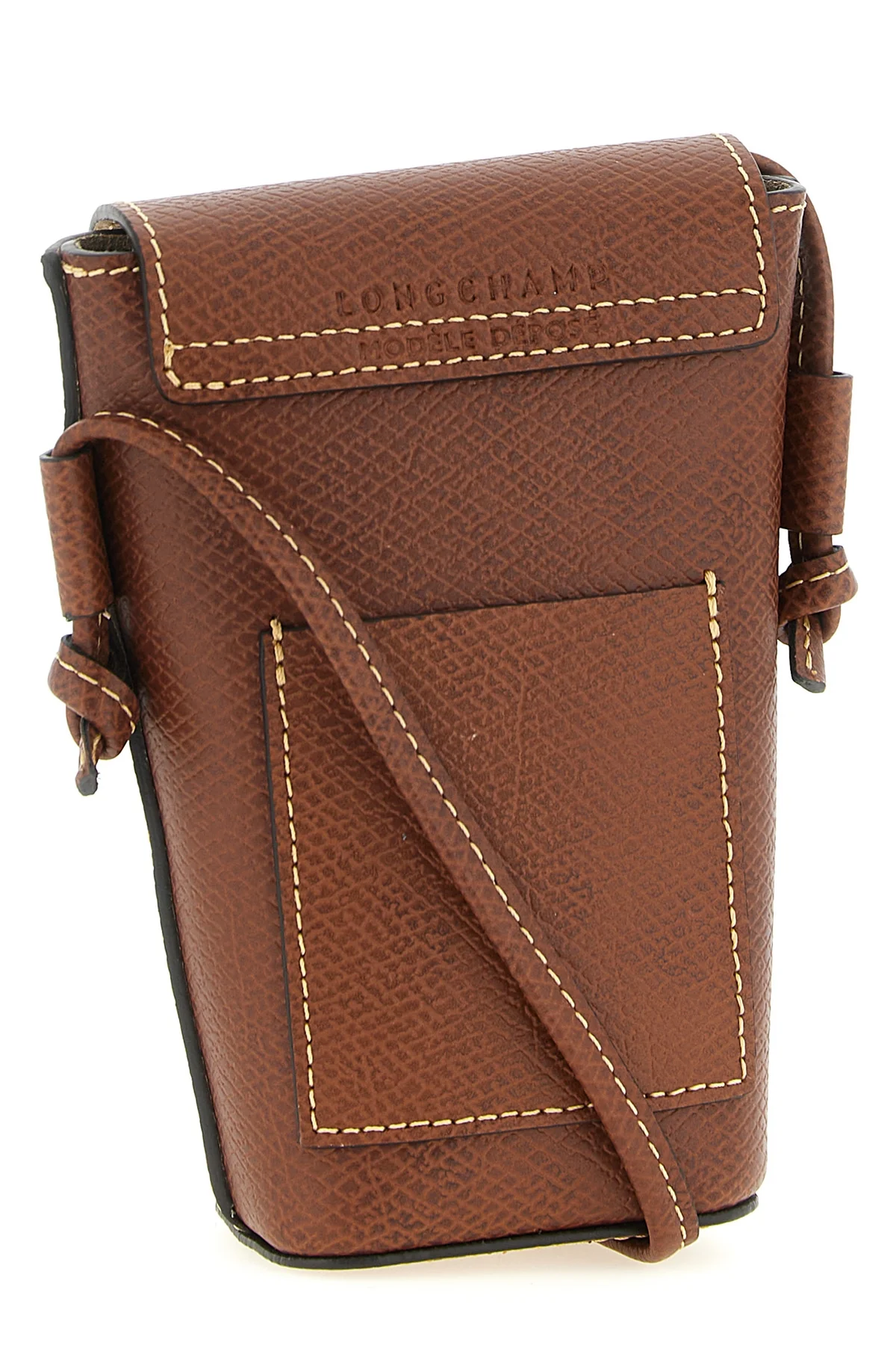 LONGCHAMP OS épure russian leather smartphone holder