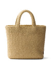 Small Logo Raffia Tote