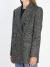 double-breasted chevron jacket