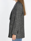 double-breasted chevron jacket