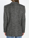 double-breasted chevron jacket