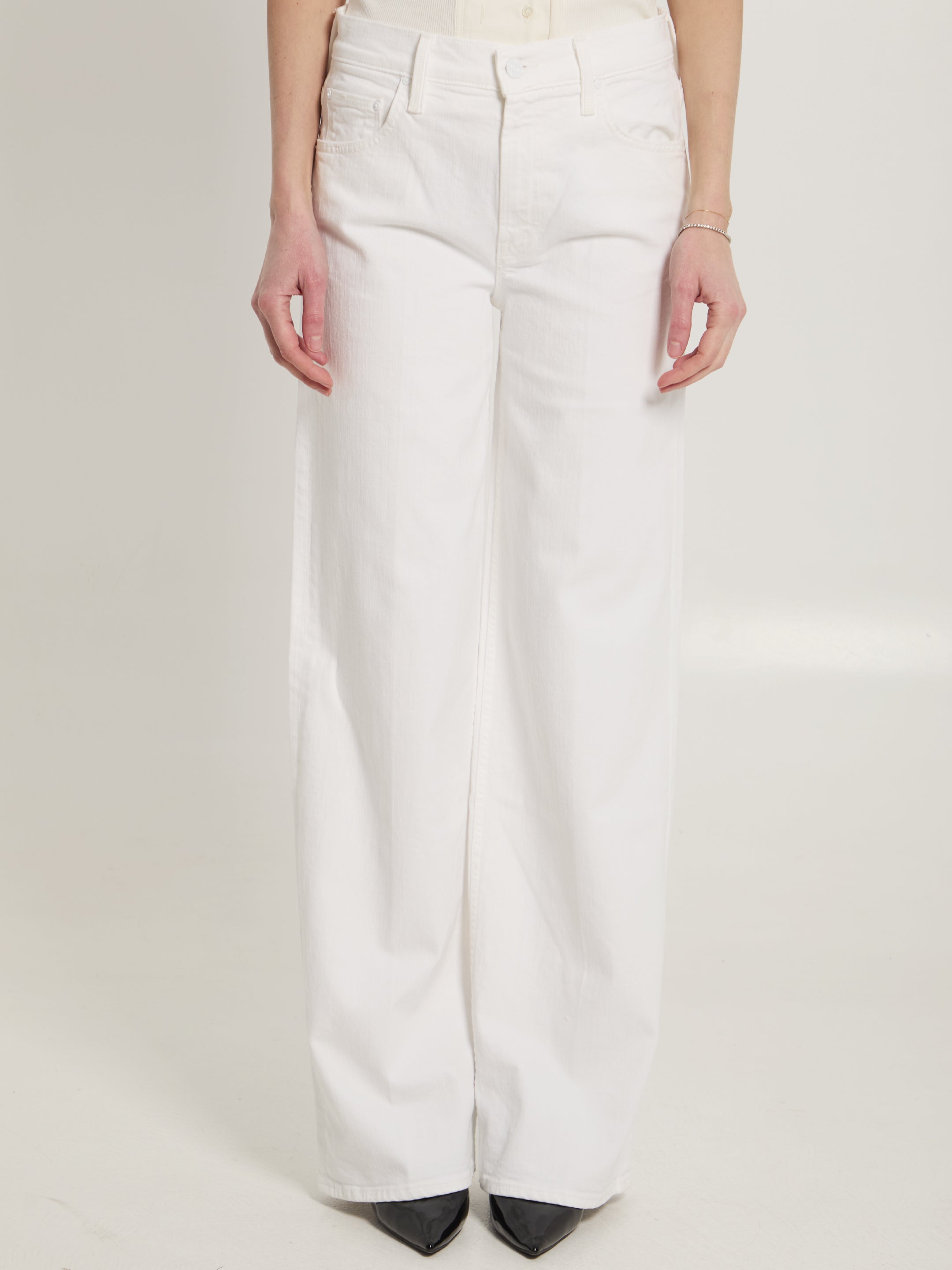 MOTHER 24 the rerun zip sneak jeans 