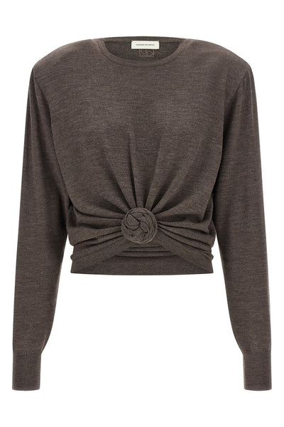 magda butrym 31 long-sleeved sweater is made of pure light wool in a versatile