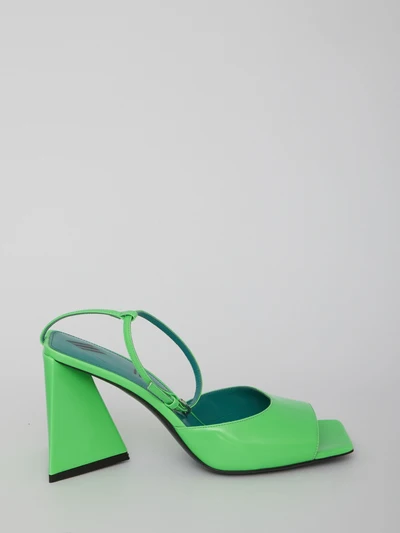 green piper sandals