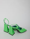green piper sandals