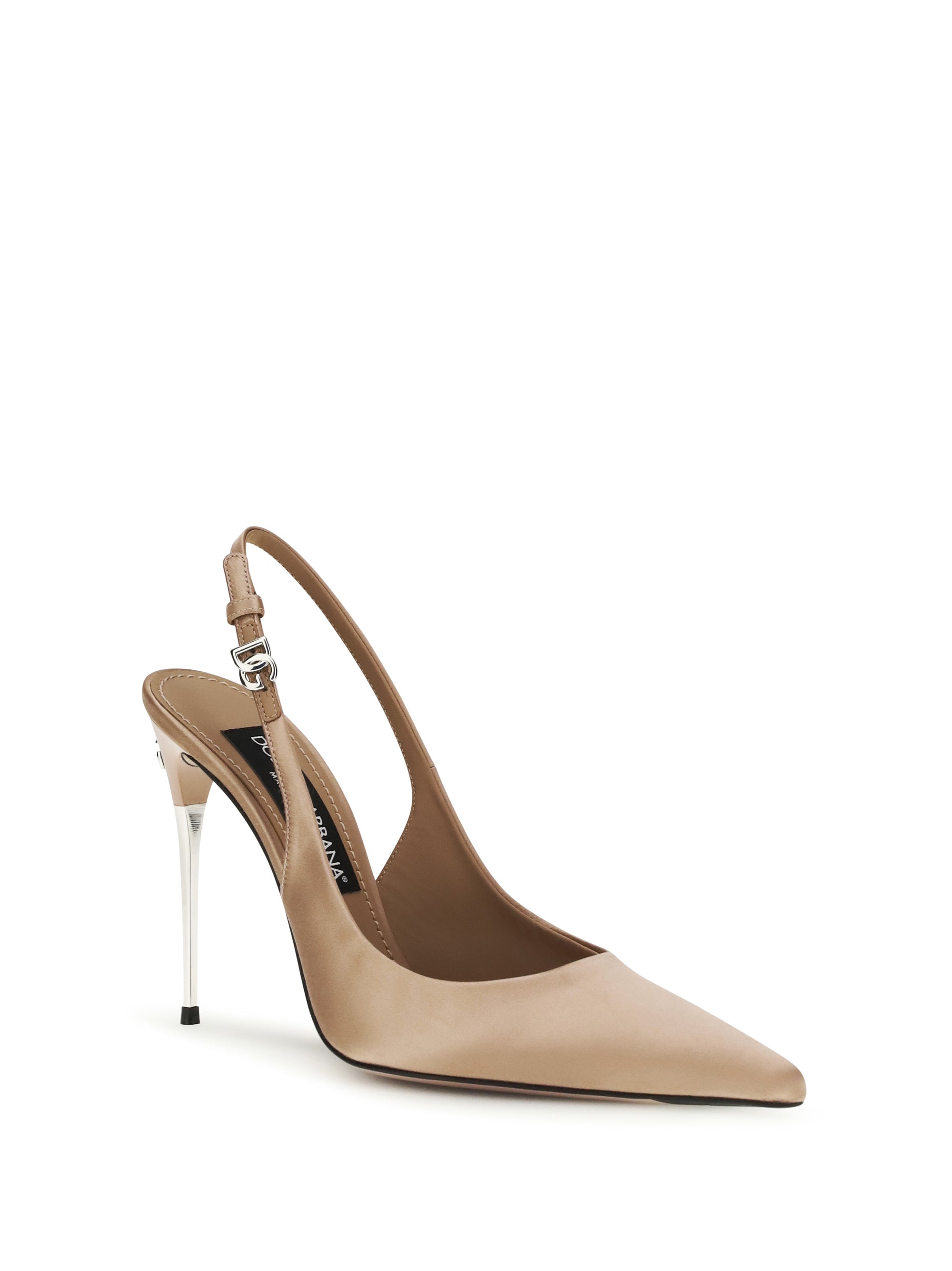 DOLCE amp; GABBANA 36 satin slingback pumps