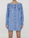 striped shirt dress