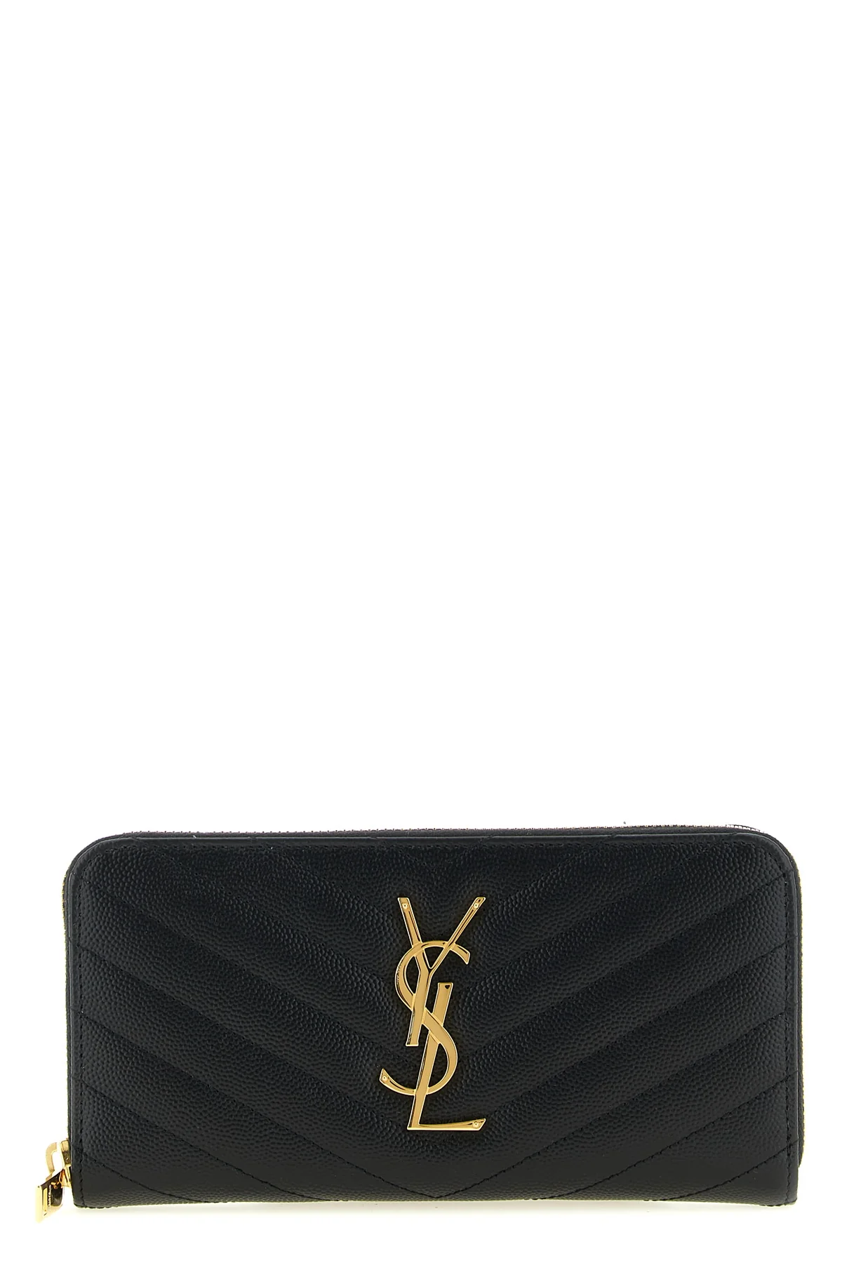 monogramme wallet in matelassé leather