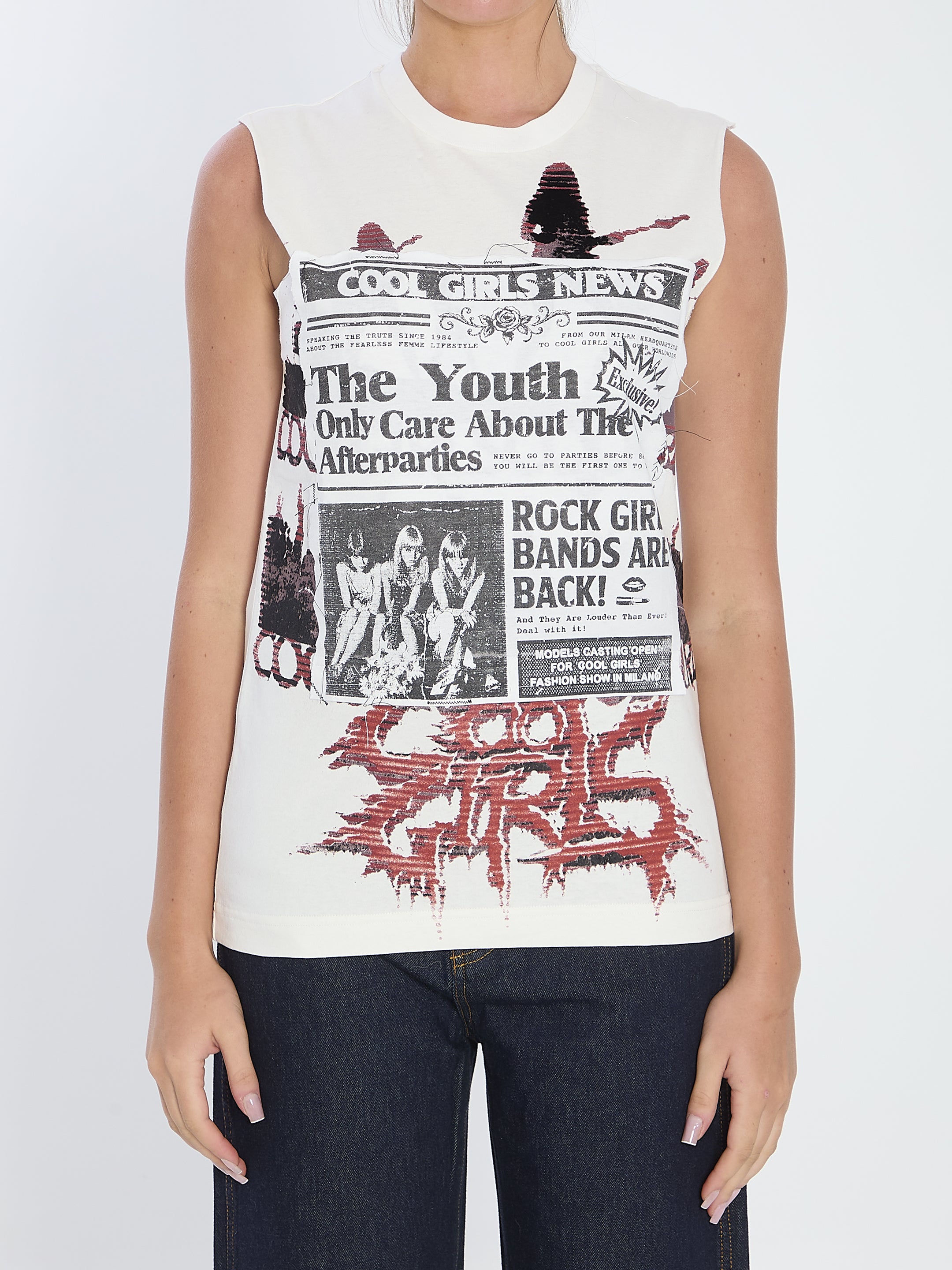 DOLCEamp;GABBANA 40 printed jersey top
