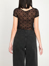 monogram mesh top