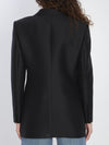 double-breasted jacket in faille