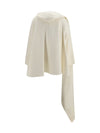 wool coat with scarf