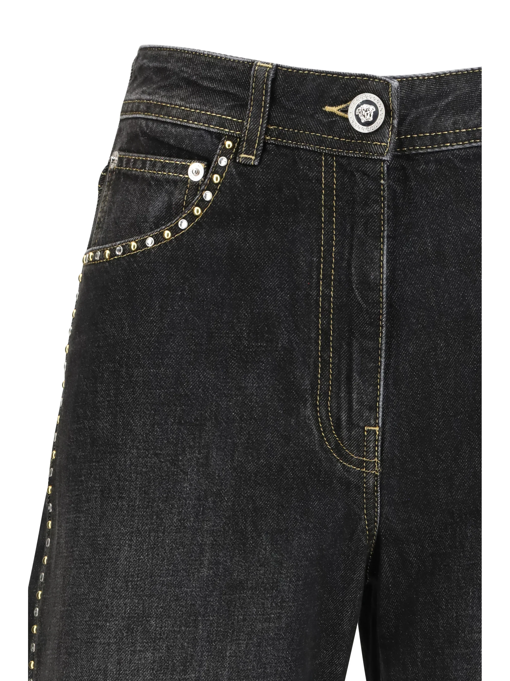 straight jeans with studs