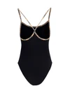 check trim swimsuit