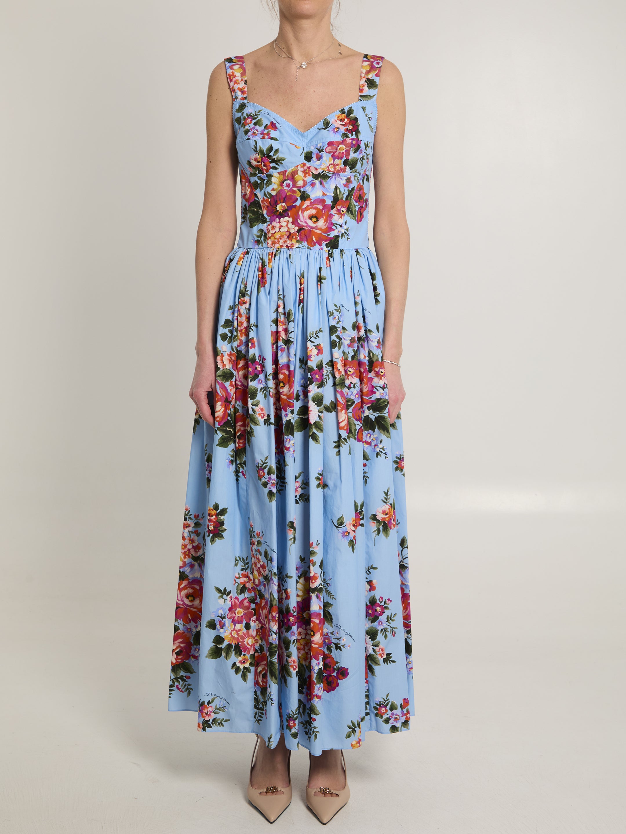 DOLCEamp;GABBANA 40 maxi dress with floral print