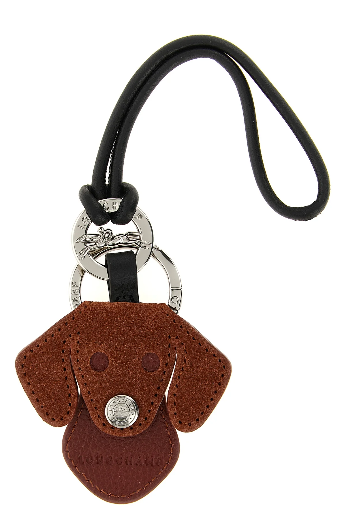 LONGCHAMP OS the longchamp keyring stands out for its dog shape