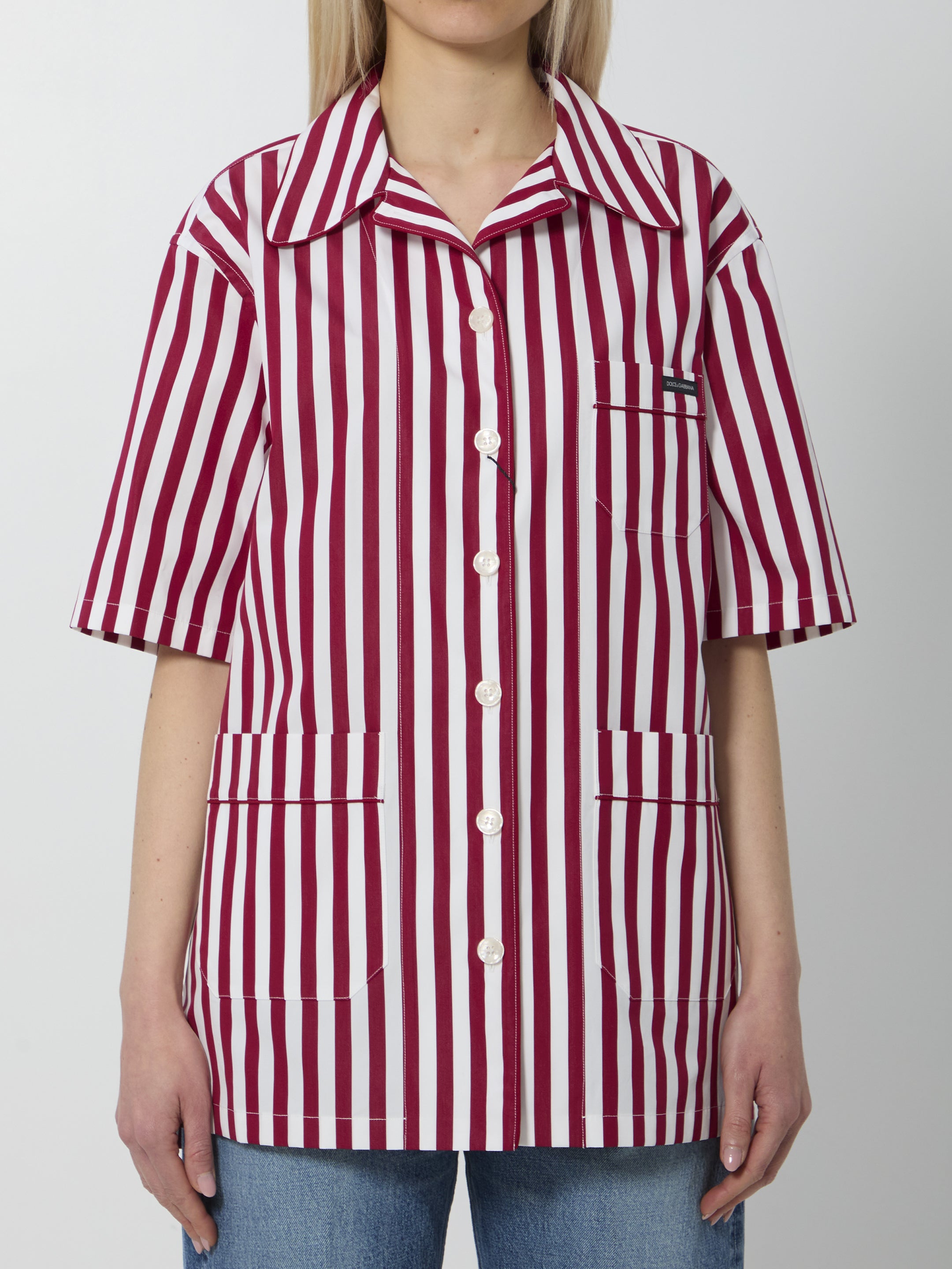 DOLCEamp;GABBANA 38 striped poplin shirt