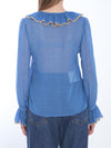 blouse with polka dots