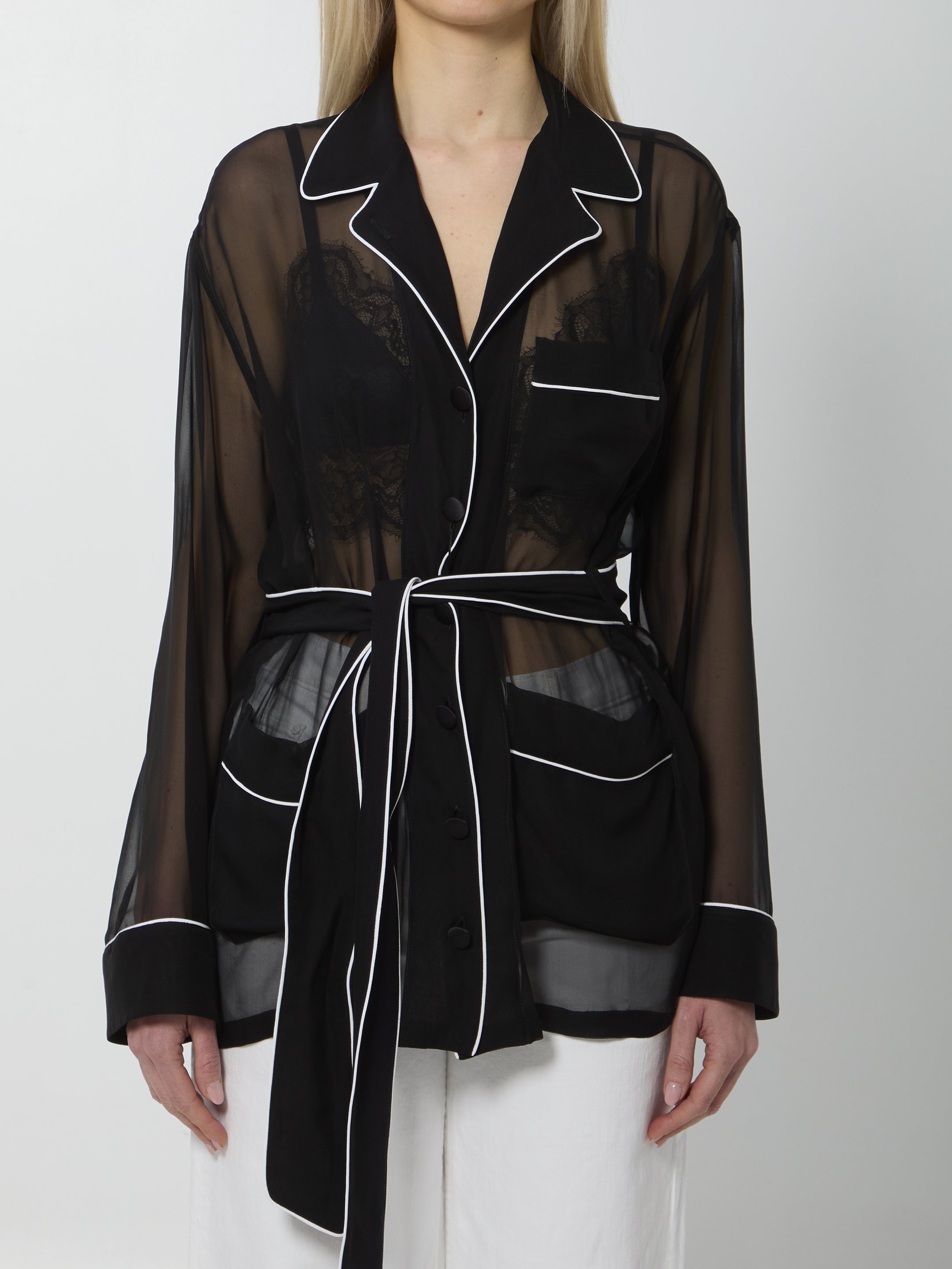 DOLCEamp;GABBANA 40 vanity chiffon shirt