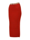 rib-knit midi skirt