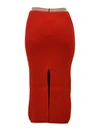 rib-knit midi skirt