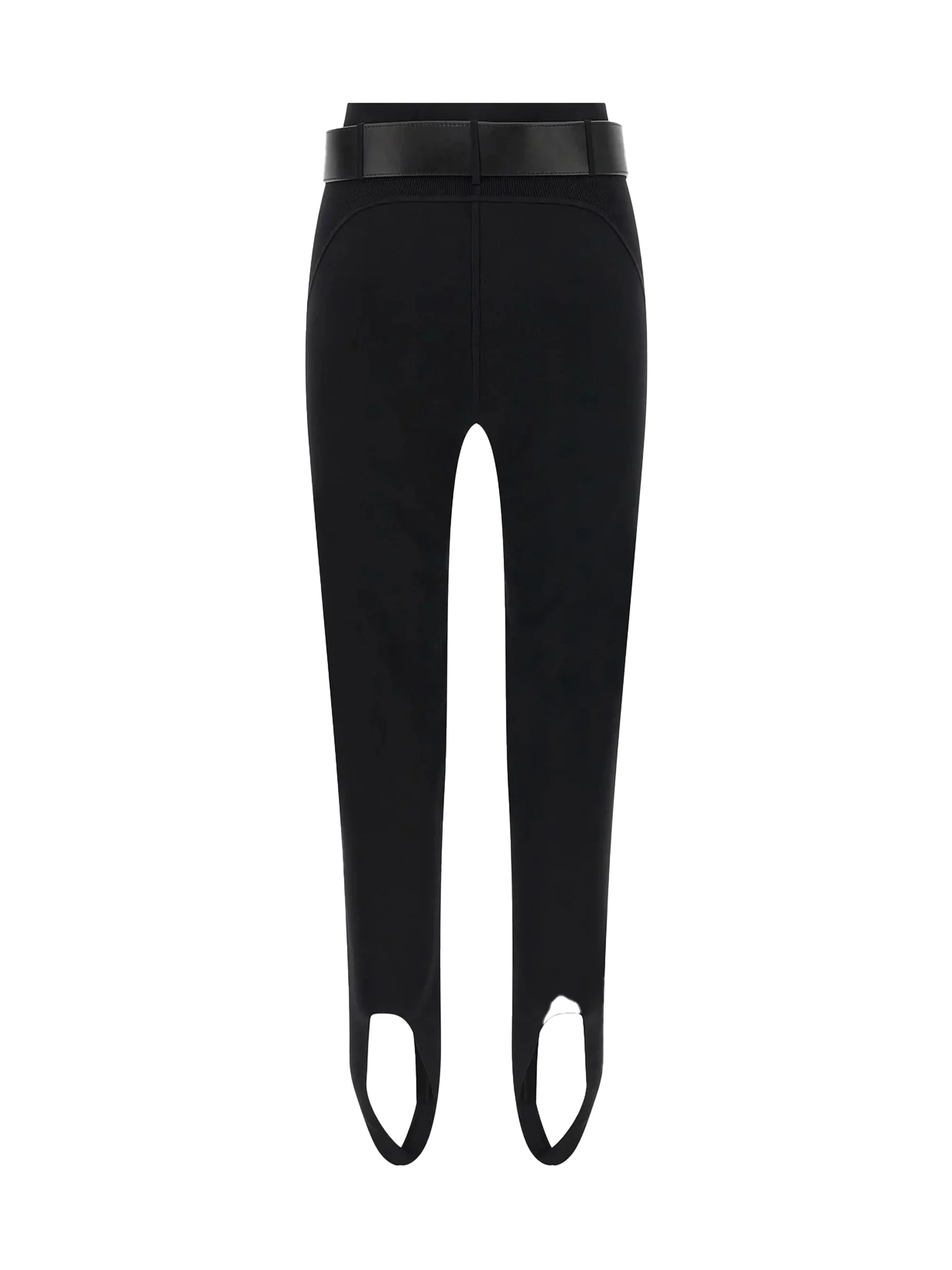 SELF-PORTRAIT M stretch jersey leggings with belt