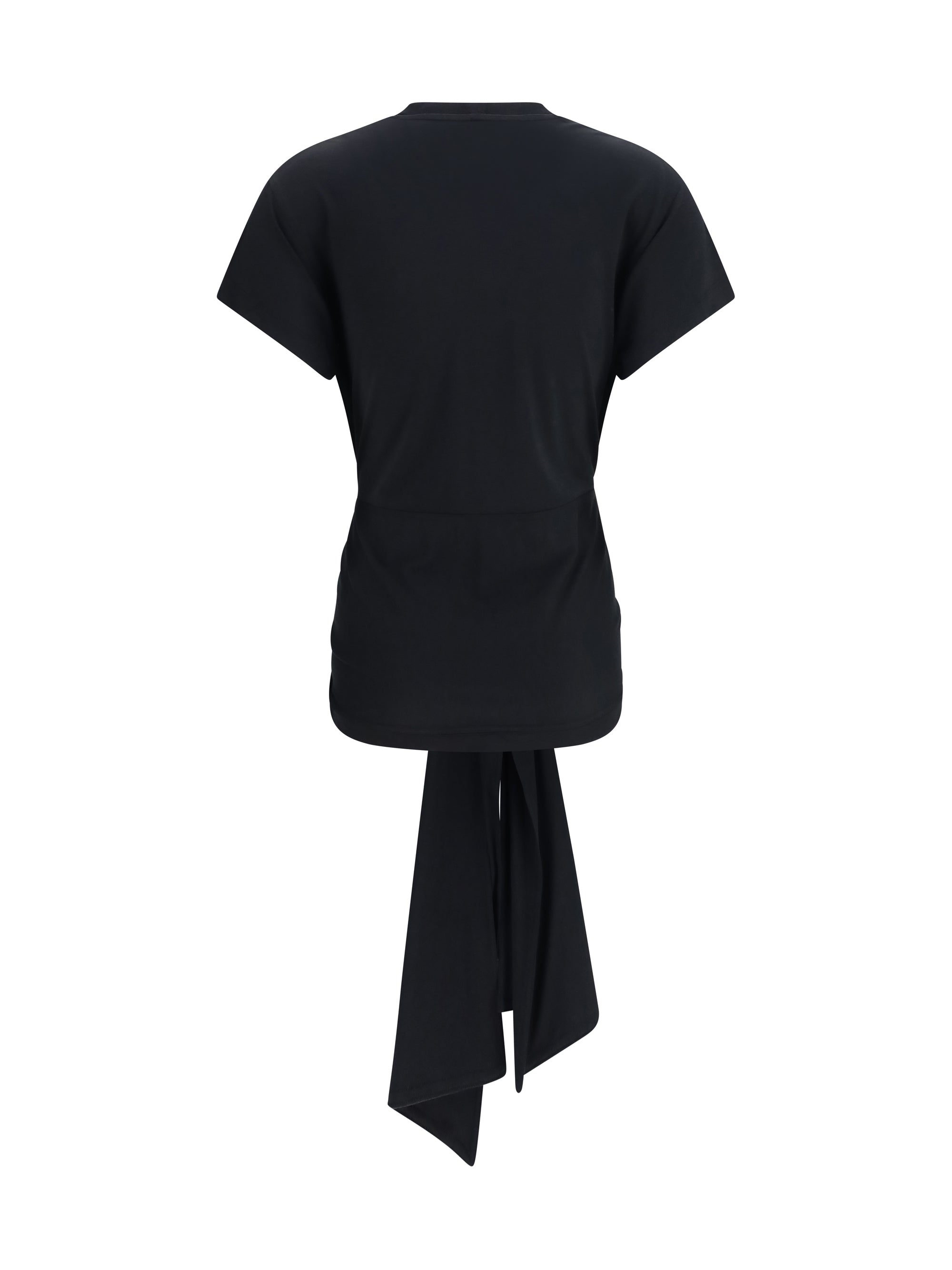 TOTEME S draped-waist jersey t-shirt