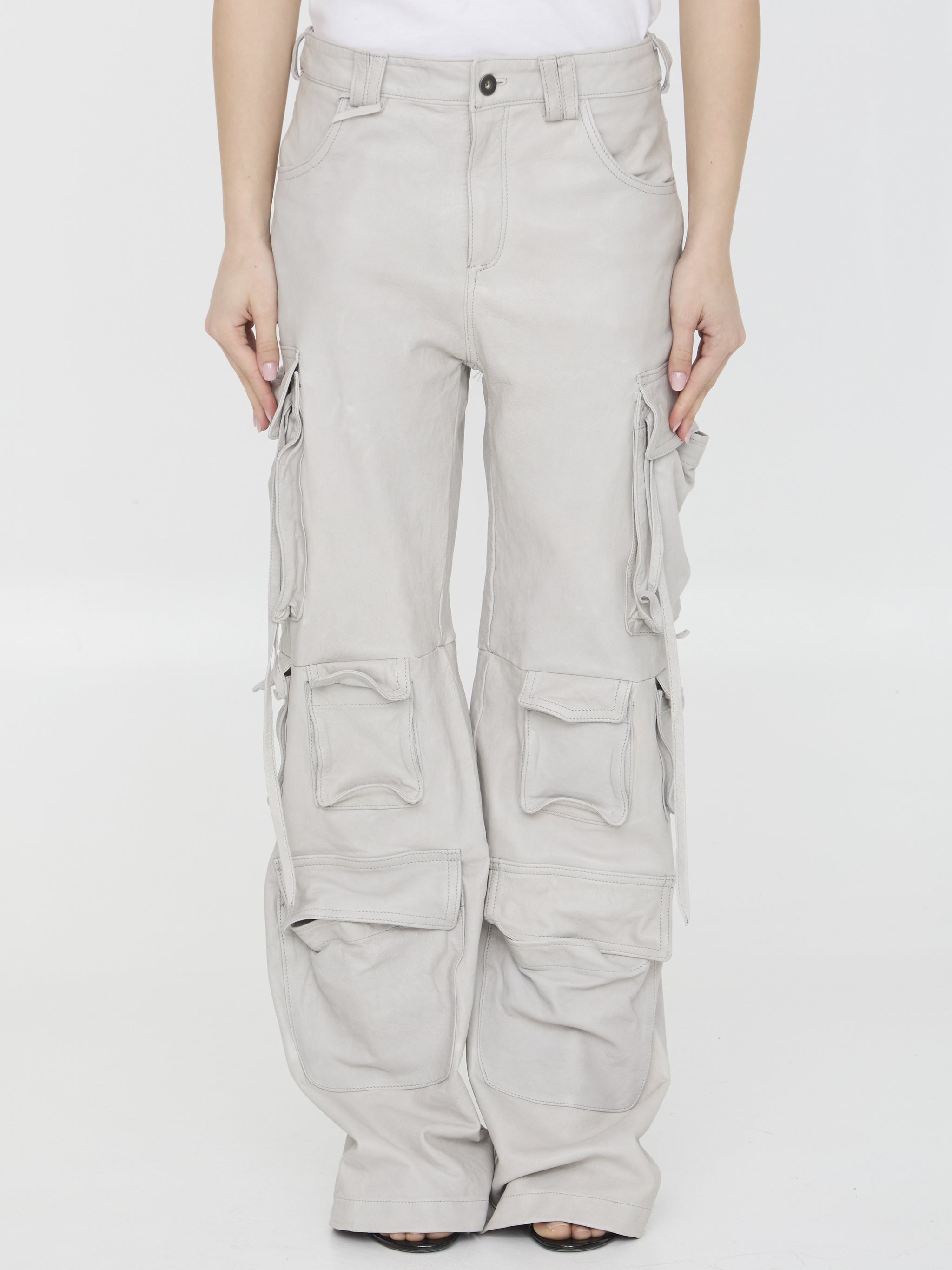 leather cargo pants