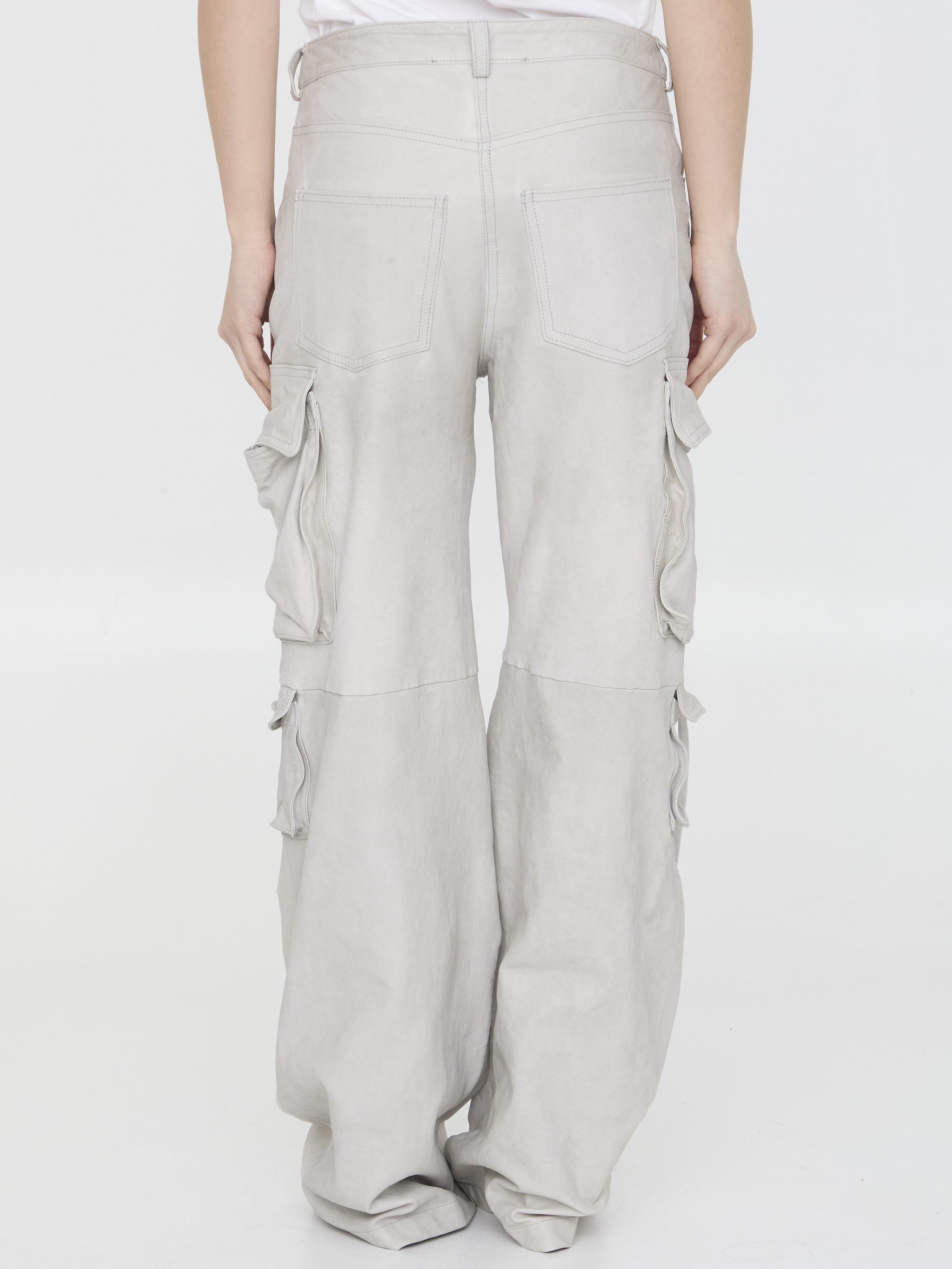 leather cargo pants