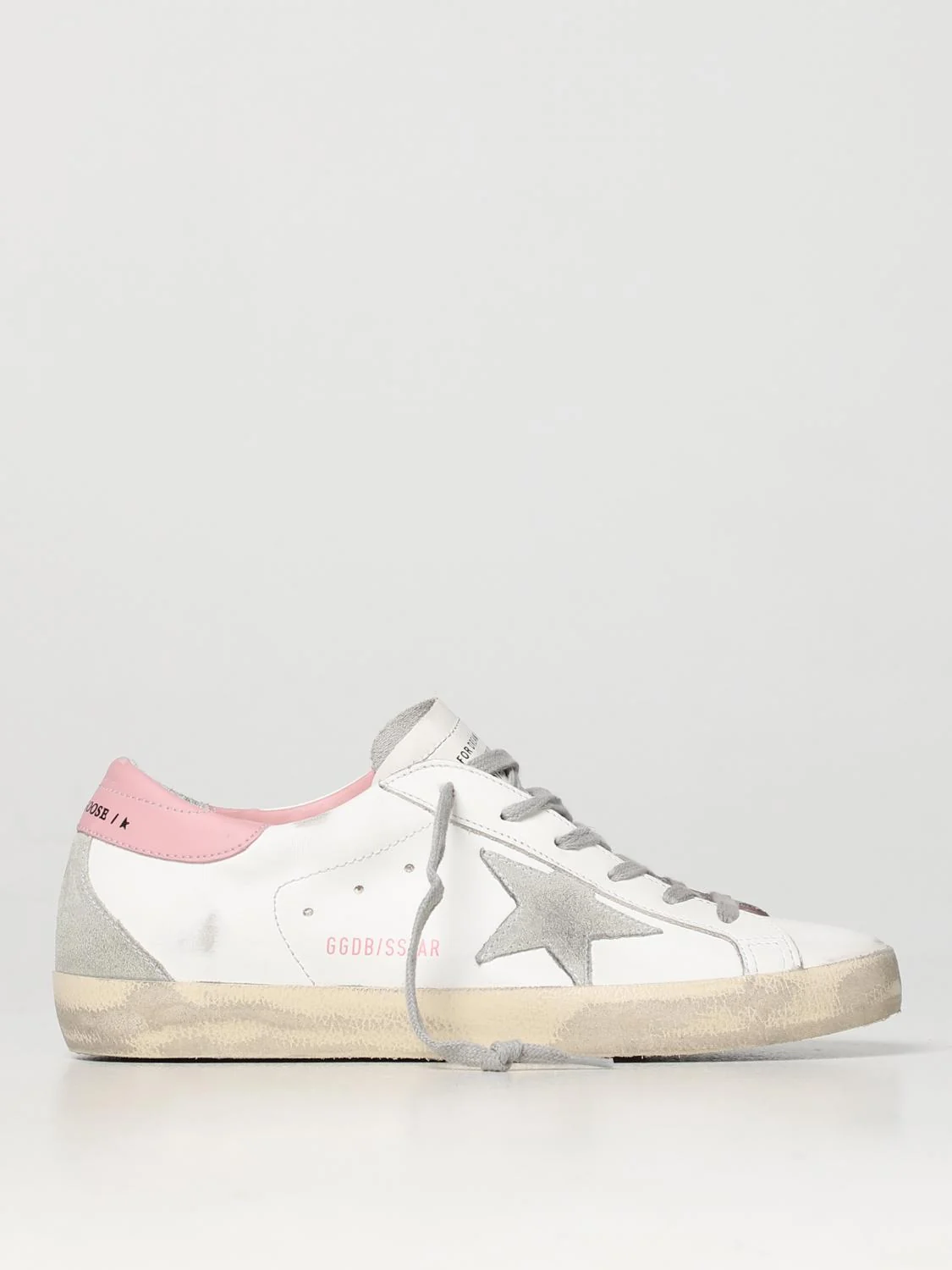 GOLDEN GOOSE 35 super-star classic distressed leather sneakers