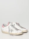 super-star classic distressed leather sneakers
