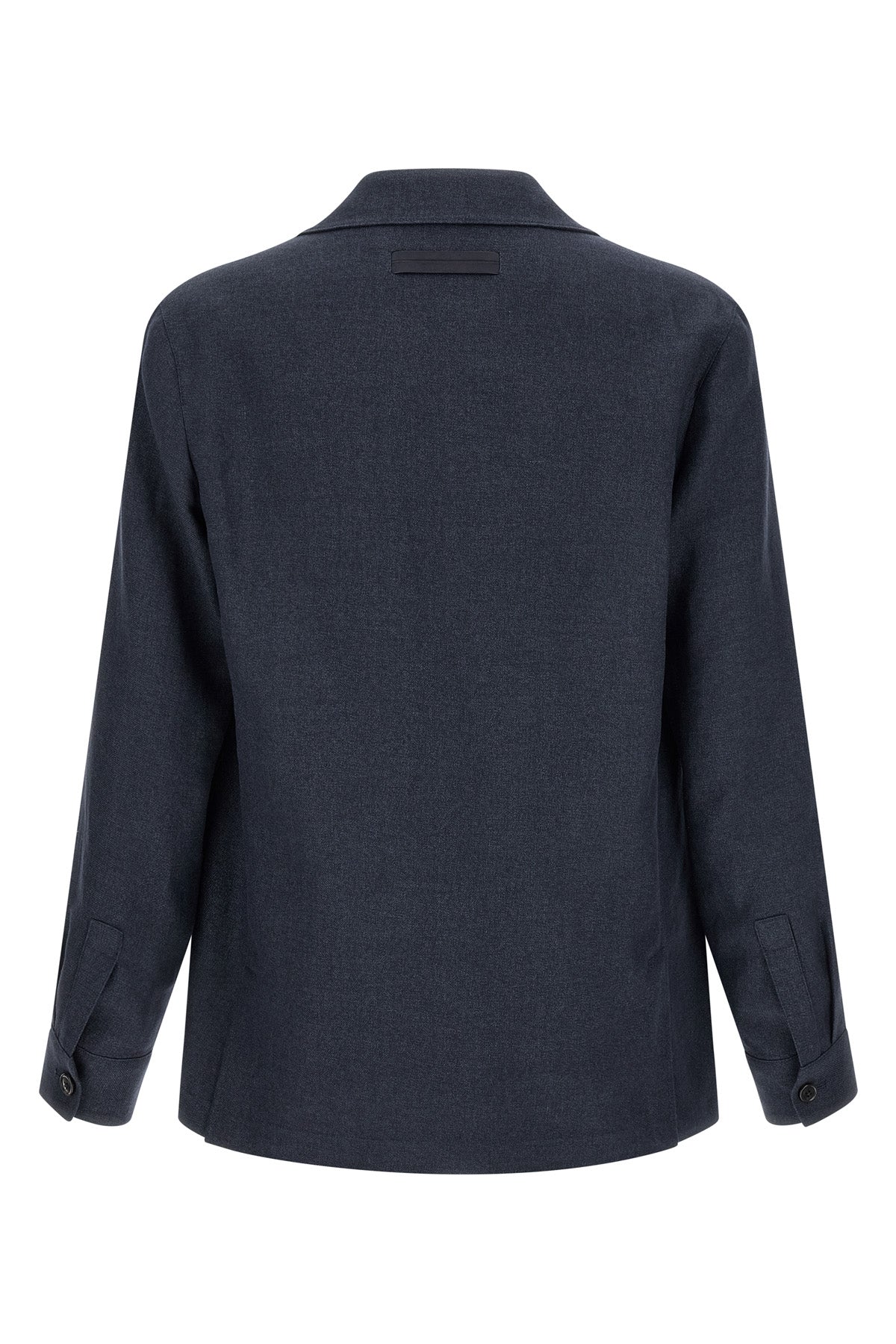 alpe jacket in linen and wool blend mélange